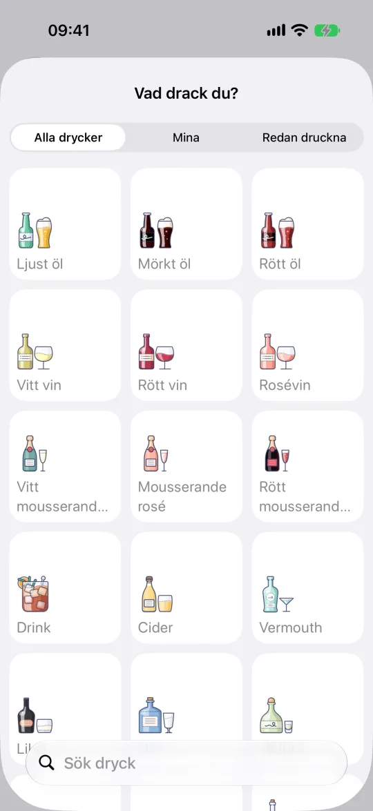 Dryckeskatalogen: öl, vin, sprit, drinkar och dina egna mallar